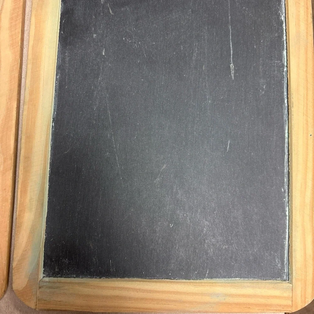 Slate Chalkboard Menu Board double sided 9.6 x 7.6” Portugal schoolhouse VTG